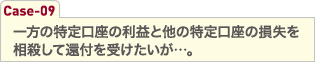 一方の特定口座の利益と他の特定口座の損失を相殺して還付を受けたいが…。